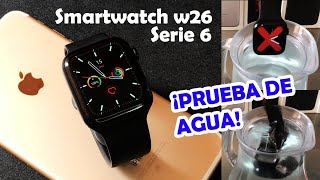 Smartwatch w26 prueba de agua unboxing/review