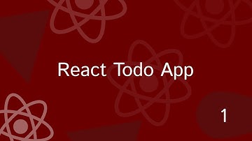 React Project Tutorial #1 - react projects for beginners | Todo App part 1