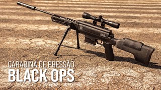 Falcon Armas - Rifle de pressão black ops sniper Calibre 5,5mm