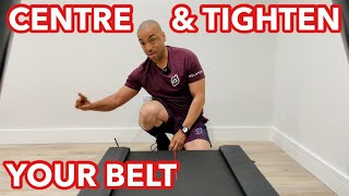 NEW PELOTON TREAD | How to centre and tighten your belt.