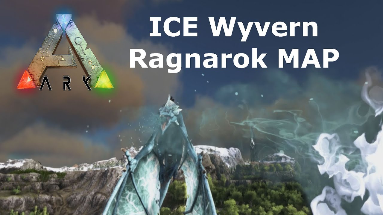 Ark Ragnarok Dlc Showcasing The Ice Wyvern The Ragnarok Map Youtube