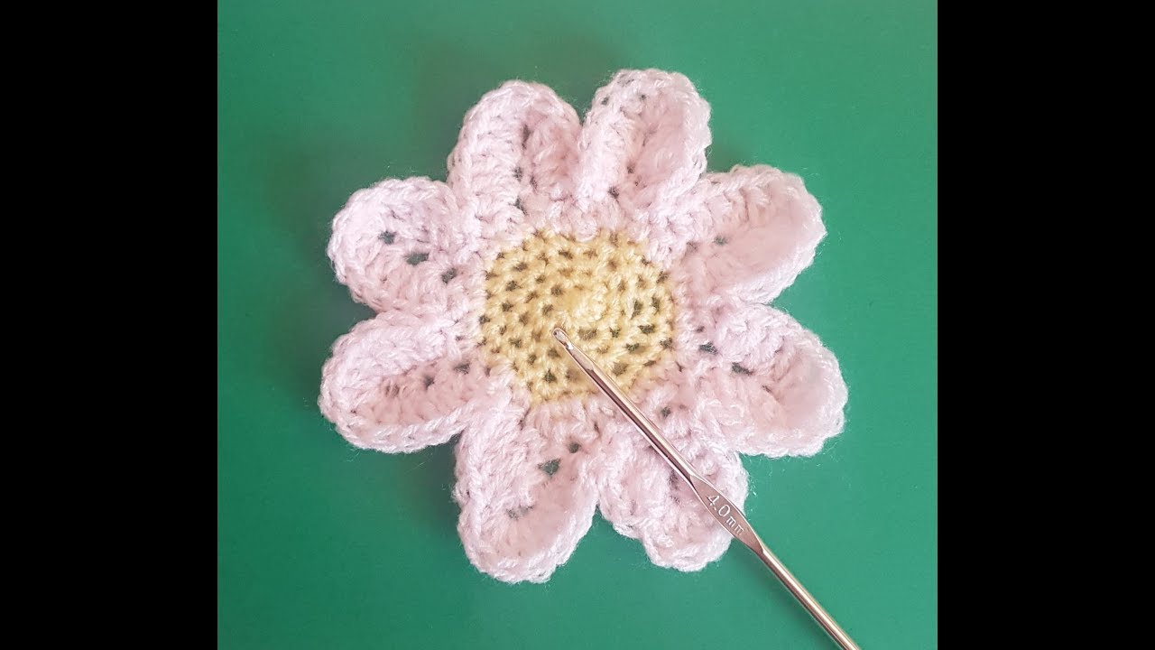 Beginners Crochet Daisy Coaster YouTube