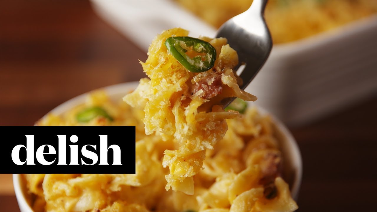 Cheesy Jalapeño Popper Bake Delish + No Yolks YouTube