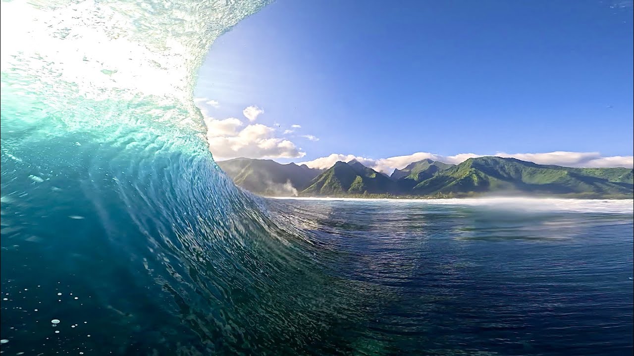 RAW POV PUMPING TEAHUPOO YouTube