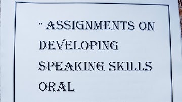 B.ed Practicum on developing speaking skills Oral presentation debate elocution discussion Brain..