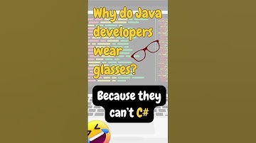 #3 - Why do Java developers wear glasses - IT Memes