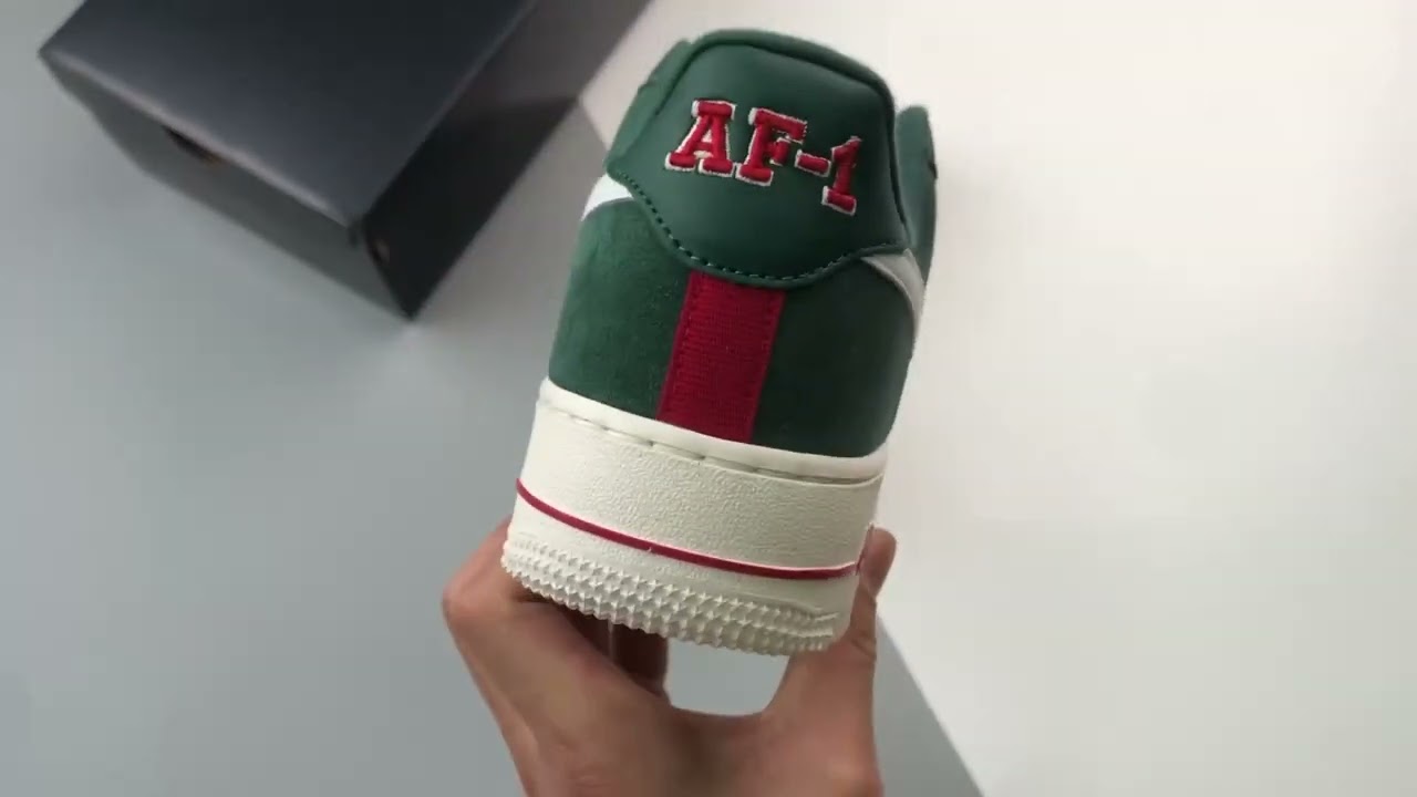 Nike Air Force 1 Low Athletic Club Pro Green White Gym Red DH7435 300