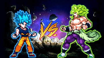 Goku Perfect SSB VS Broly DBS in Jump Force Mugen