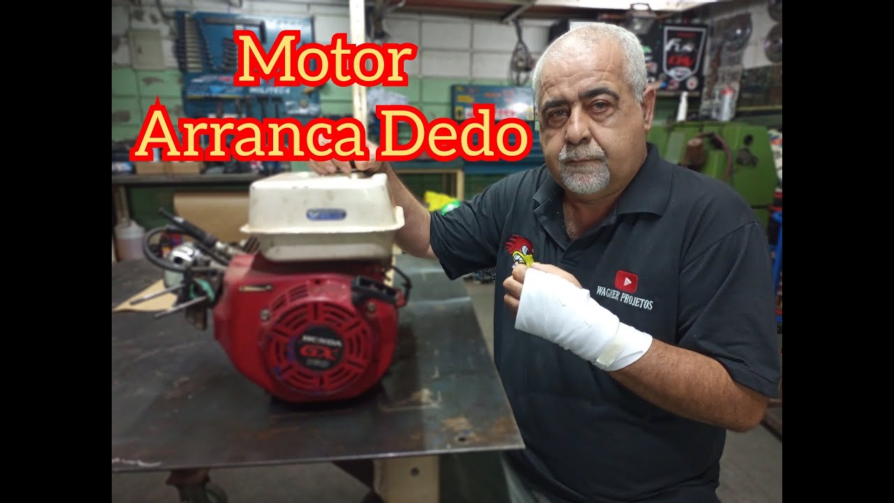 MOTOR ESTACIONARIO : ARRANCA DEDO