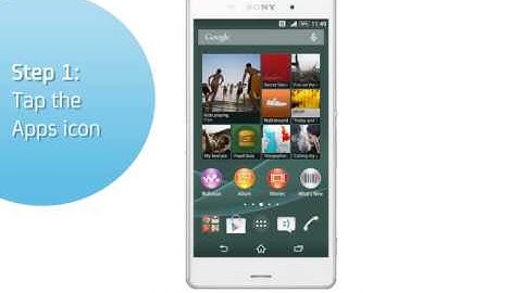 Sony Xperia Z3: Turn on/off data services