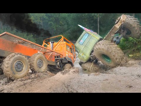 видео: АТОМНЫЕ ГРУЗОВИКИ Монстры рубятся НА ВЫЖИВАНИЕ Off road Trucks