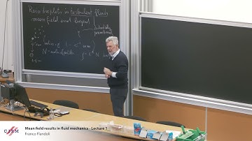 Franco Flandoli : Mean field results in fluid mechanics - Lecture 1