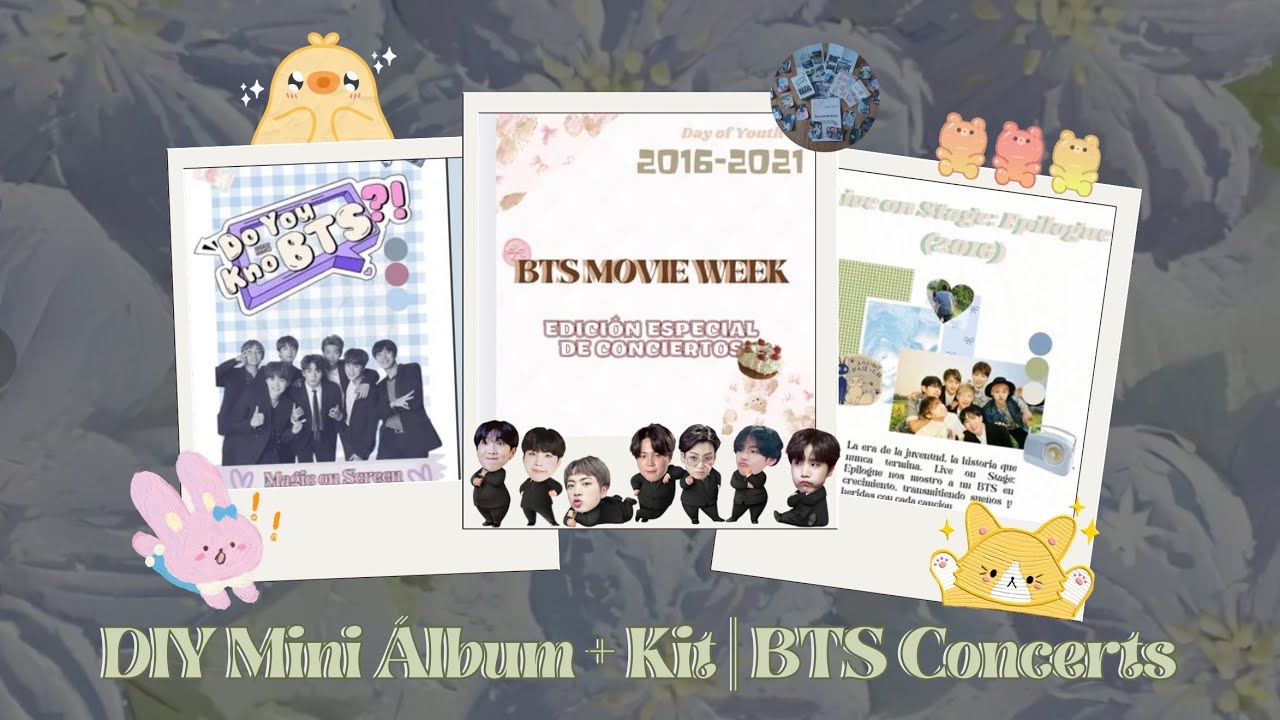 Hice un MINI ÁLBUM + Kit de BTS | BTS Movie Weeks
