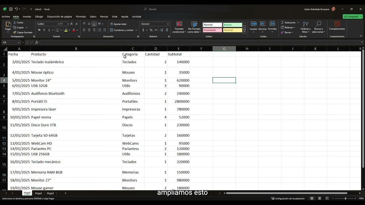 Herramienta Microsoft Excel   Ciencia e Ingeniería de Datos