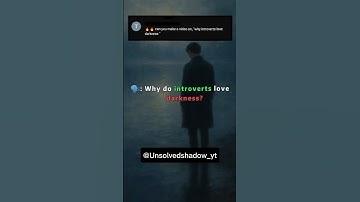 "Why Introverts Find Peace in the Darkness 🌑🖤 | The Hidden Truth"