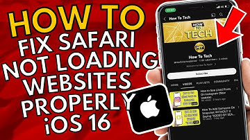 How To Fix Safari Not Loading Websites Properly After iOS 16.1.1 Update