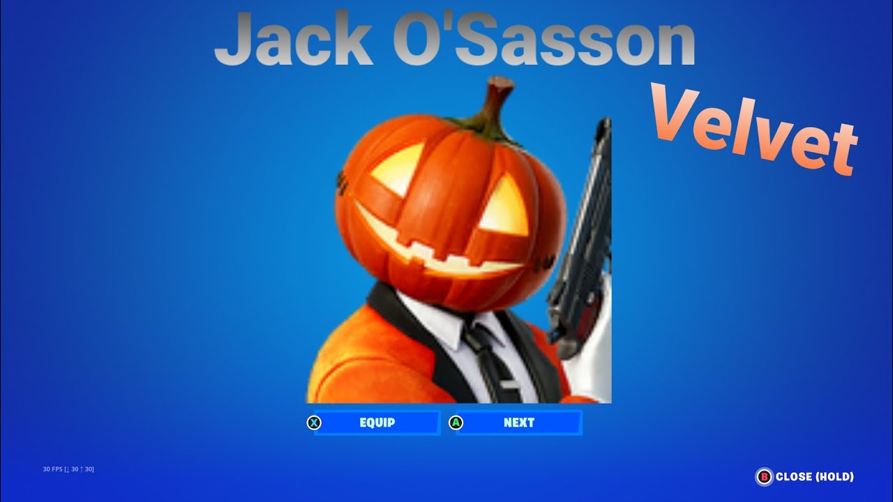 Jack O'Sasson Velvet Skin Combo | Fortnite