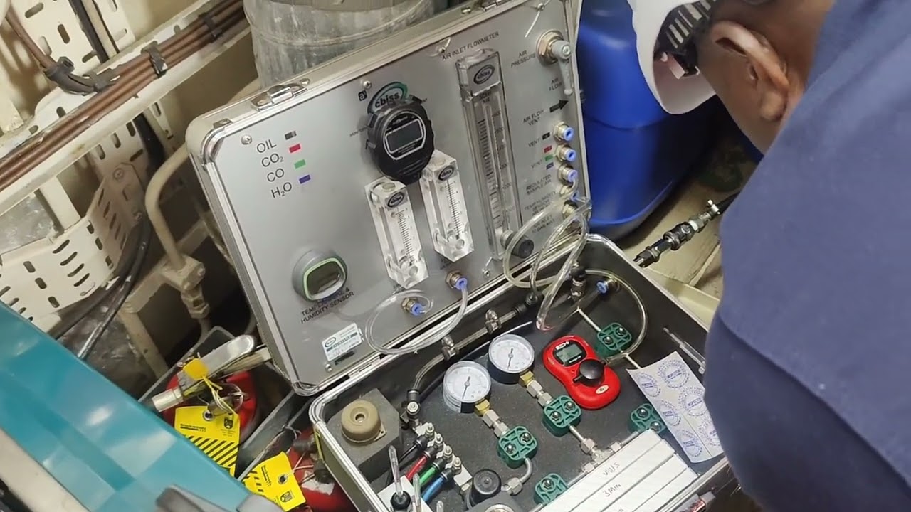 BA Compressor Air quality test Onboard