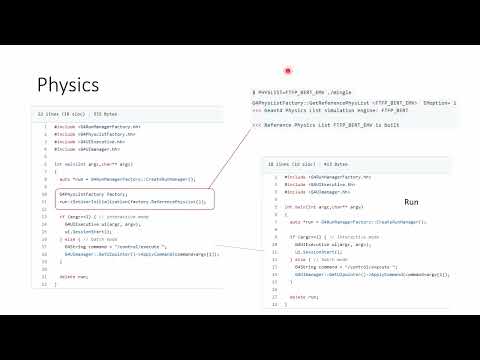Geant4 application from scratch