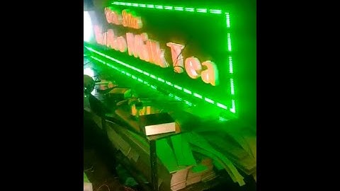 bảng hiệu kết hợp  led viền ,SX bảng hiệu, chữ nổi,  #3d, #3dtf, #3dquangcao, #chunoi3d, #3dbanghieu