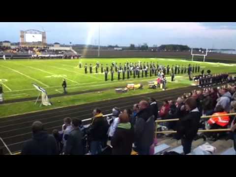Ithaca high school marching band pre game show