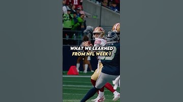 What We Learned From NFL Week 1 #shorts