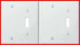 Leviton 88006 2-Gang 1-Toggle 1-Blank Device Combination Wallplate, Standard Size, Thermoset, White