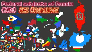 Federal subjects of Russia Size Comparison (2024)