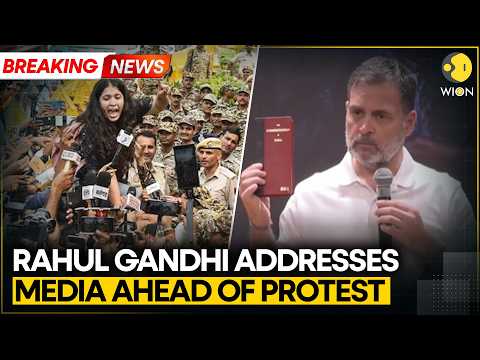 INDIA Bloc Protest: Rahul Gandhi Addresses Media Ahead Of Congress Protest | WION News