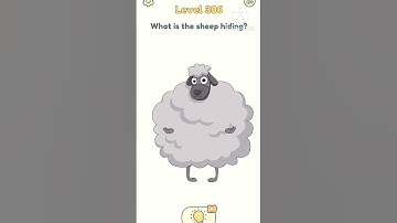 Dop 2 What is the sheep hiding  // Level 306 Delete One Part #dop2 #shorts  #funny #gaming