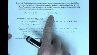 Hypothesis Testing: Hypothesis Test Conclusions