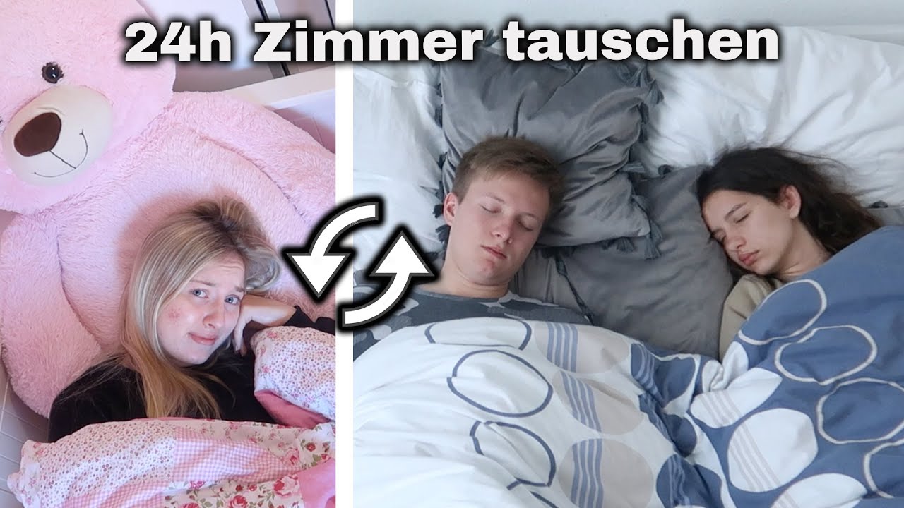 24h Zimmer TAUSCHEN mit SCHWESTER...😳