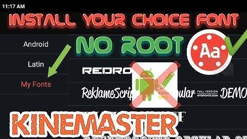 how to install custom fonts in kinemaster in kannada