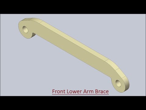 Front Lower Arm Brace (Solid Edge Tutorial)