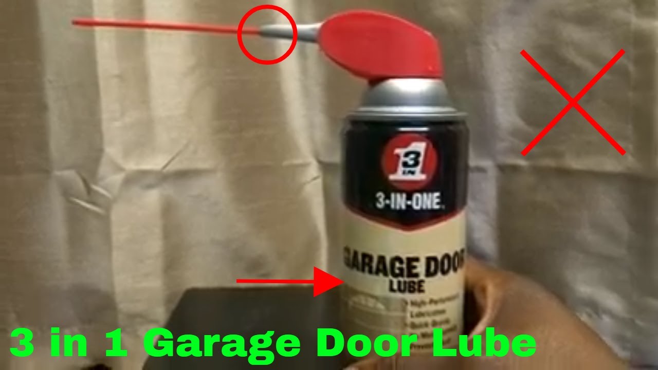 A review of 3-in-one garage door lubricant 