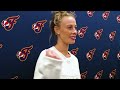 Aliyah Boston, Caitlin Clark, Stephanie White & Sophie Cunningham | Postgame Media Availability