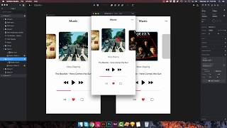 Music Apps UI Design Animation InVision Studio