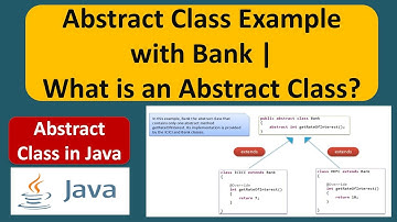 Abstract Class Example with Bank | What is an Abstract Class? | Java Tutorial