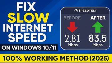⚡ Fix Slow Internet Speed on Windows 10/11 | 100% Working Method (2025)