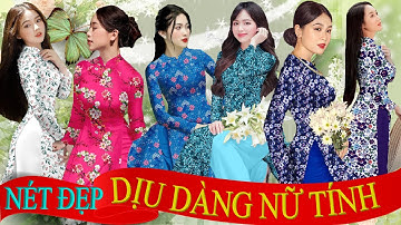 Mẫu áo dài hoa nhí đẹp này không chỉ là tôn dáng thanh lịch mà còn thêm sự nữ tính💖Vải Áo Dài S