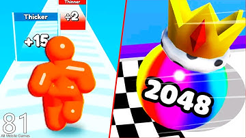Tall Man Run VS Ball Merge 2048 - Max Level Gameplay Walkthrough (Android/IOS) VS#81