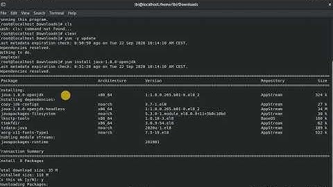 Install Java 8 on CentOS8