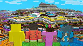 On doit finir Minecraft avec des Couches de Blocs Aléatoires..