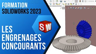 Formation Solidworks : Modéliser des engrenages concourants avec Solidworks (bibliothèque Toolbox)