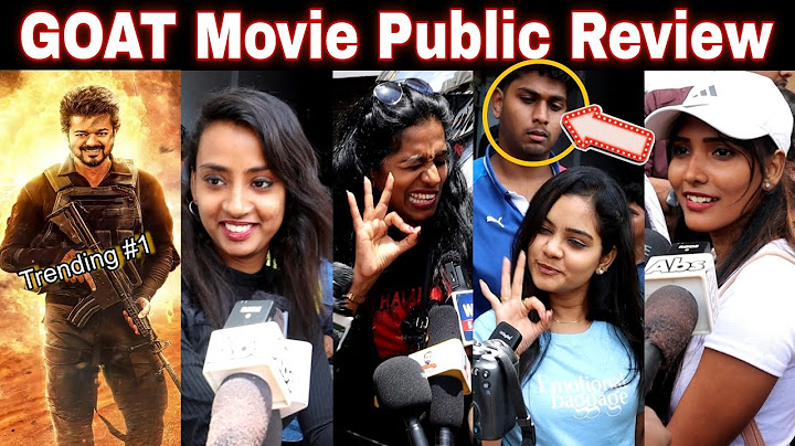 The Goat Movie Public Review| Thalapathy Vijay | Venkat Prabhu | Yuvan Shankar Raja | Tamil