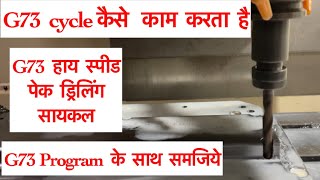 G73 Cycle ka Program or VMC Machine Par Practical Explain . G73 high speed peck drilling cycle.