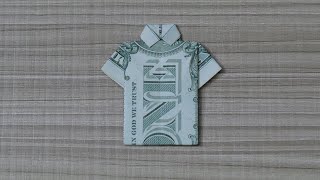 Como hacer una camisa con un dolar | fácil origami