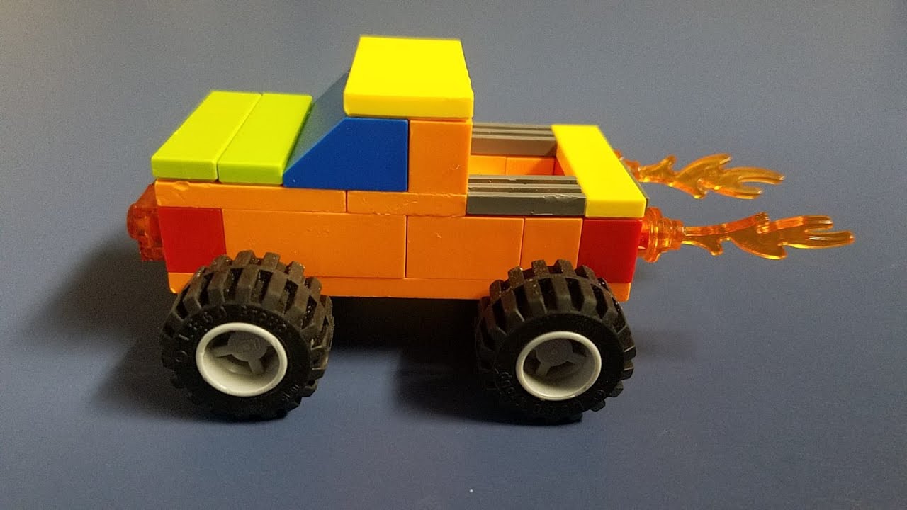 How To Make a Lego Monster Truck (No Technic) YouTube