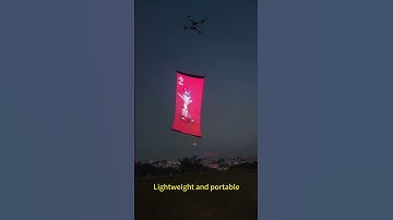 Flexible LED drone screen，Transparent, Flexible, Foldable#leddisplay #drone #ledlight #dronescreen