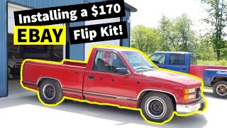 Installing $170 EBAY Flip Kit on Clifford! | 8898 C1500 4/6 Drop